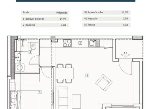 Sale, two bedroom apartment, 79m², Budva, Crna Gora - image 5