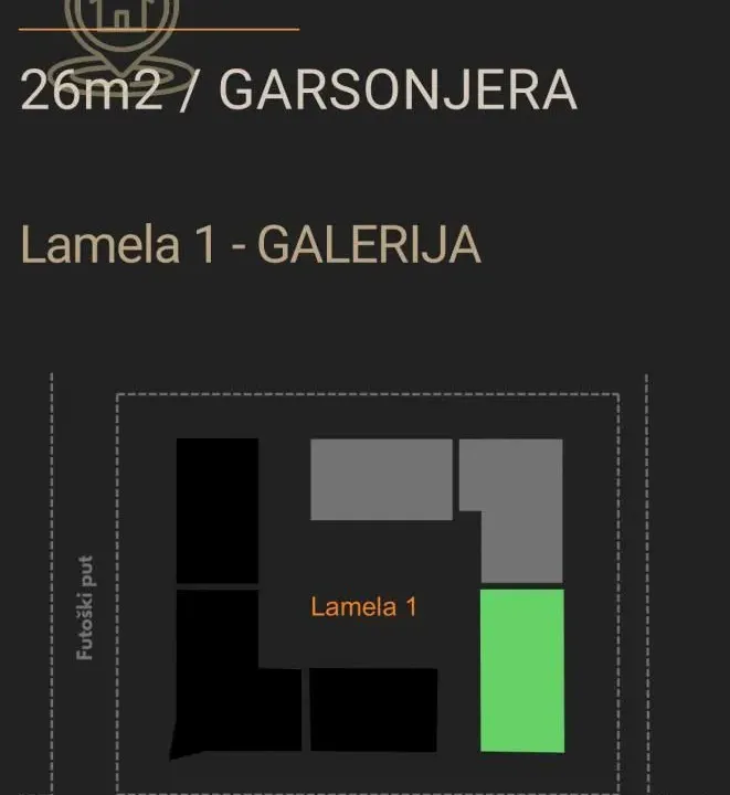 Prodaja, garsonjera, 26m², Telep, Novi Sad Sve Podlokacije