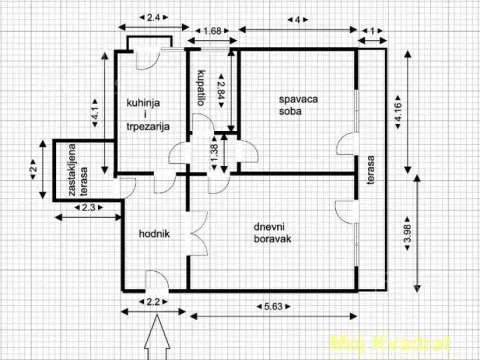 Sale, two bedroom apartment, 77m², Novi Beograd Sve Podlokacije, Beograd - image 12
