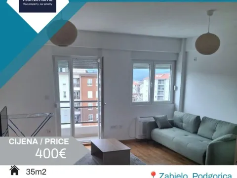 Izdavanje, garsonjera, 35m², Zabjelo, Podgorica