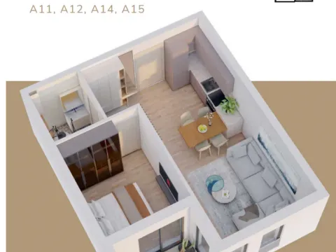 Sale, one bedroom apartment, 42m², Budva, Crna Gora - image 3