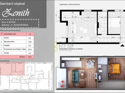 Prodaja, jednosoban stan, 53m², Momišići, Podgorica - image 8