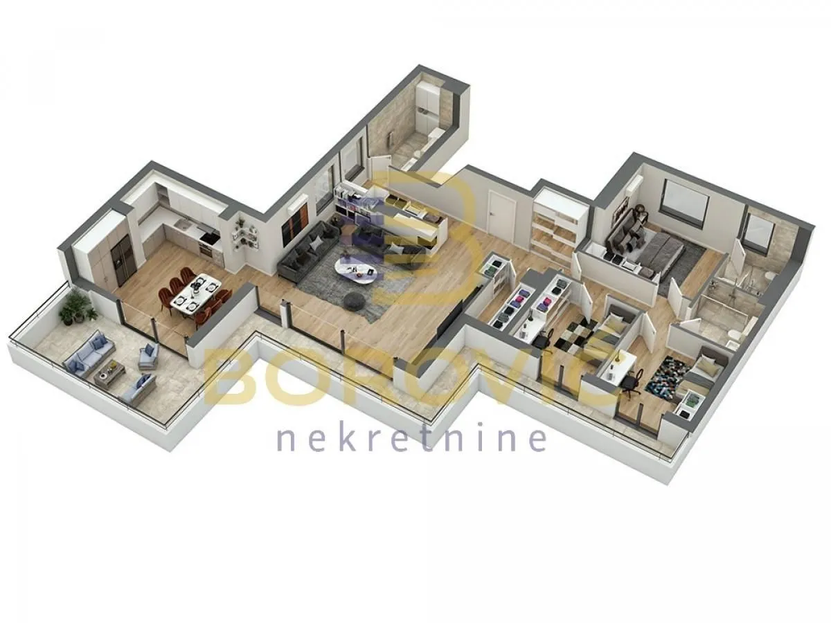 Sale, four bedroom apartment, 158m², Voždovac Sve Podlokacije, Beograd