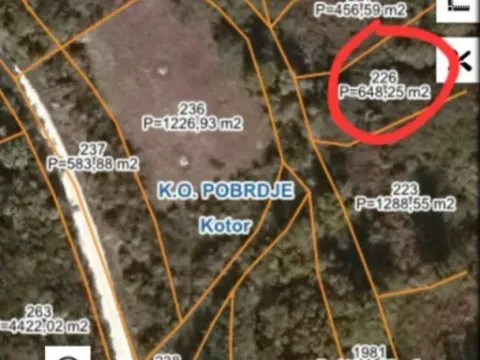 Prodaja, plac, 640m², Radanovići, Kotor - image 2