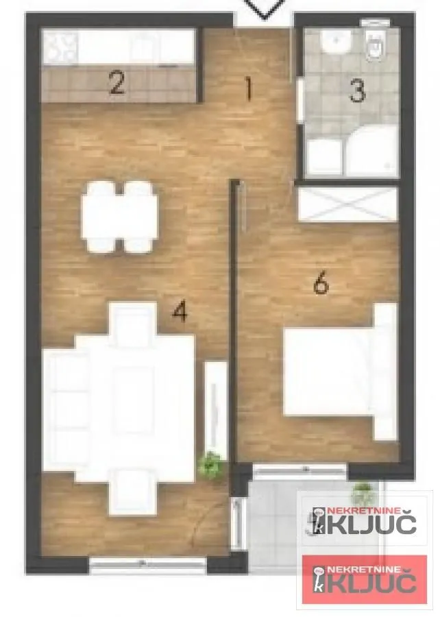 Prodaja, dvosoban stan, 52m², Bulevar patrijarha Pavla, Novi Sad Sve Podlokacije