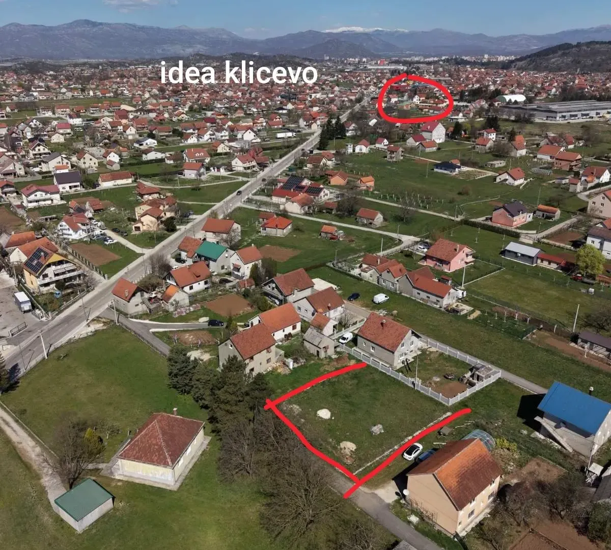 Prodaja, plac, 739m², Kličevo, Nikšić