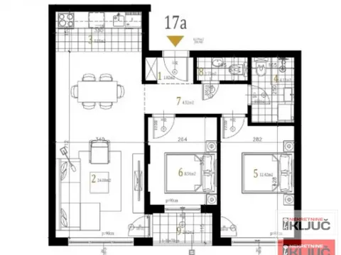 Prodaja, trosoban stan, 63m², Petrovaradin, Novi Sad