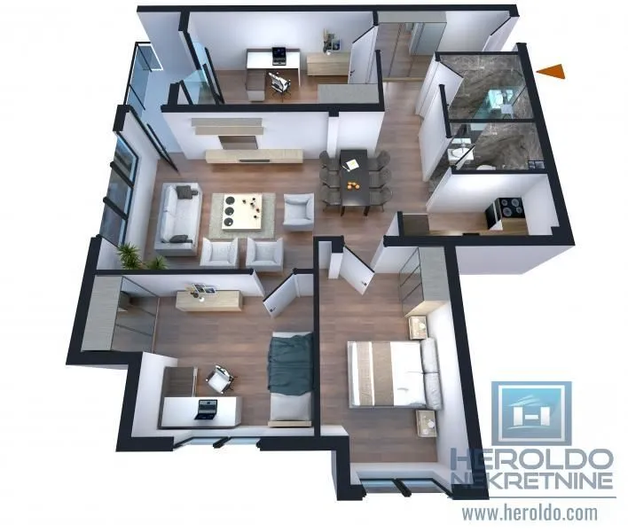 Prodaja, trosoban stan, 94m², Centar, Jagodina