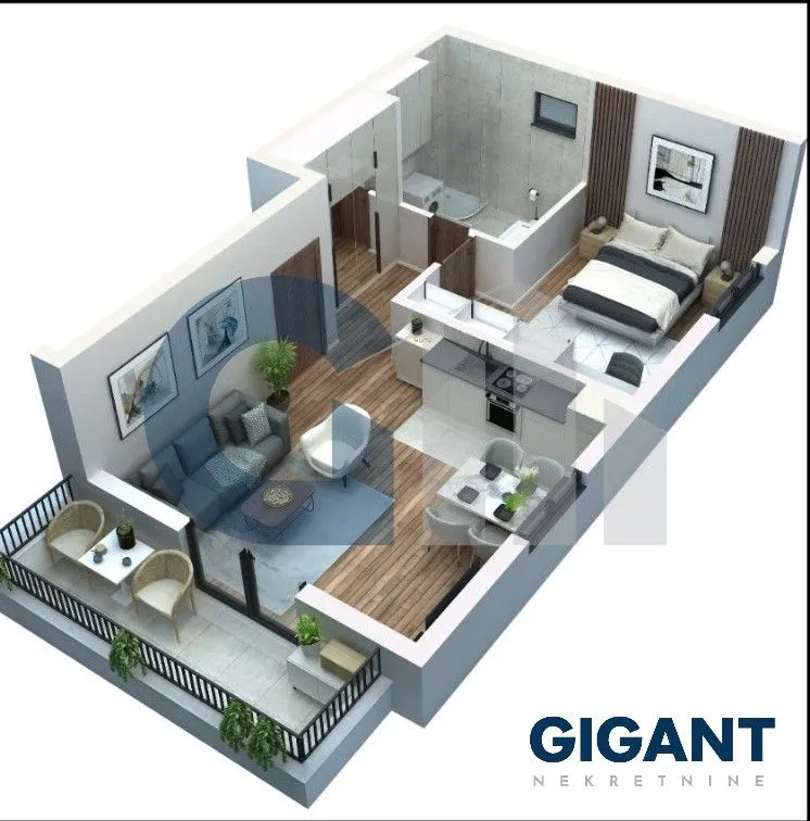 Prodaja, dvosoban stan, 54m², Voždovac Sve Podlokacije, Beograd