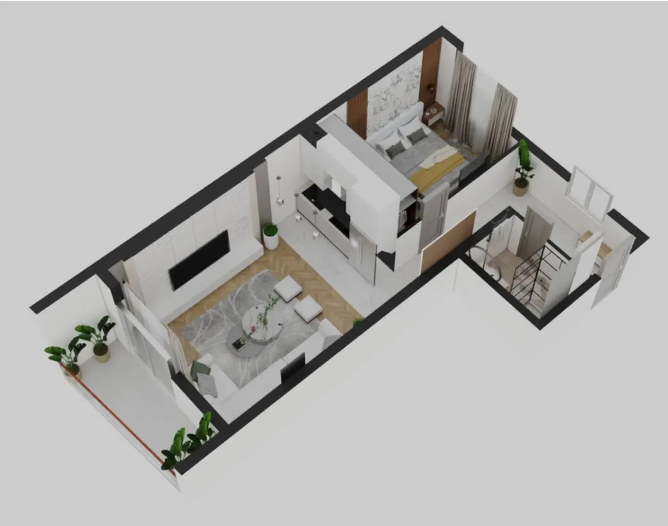 Sale, two bedroom apartment, 40m², Bečići, Budva
