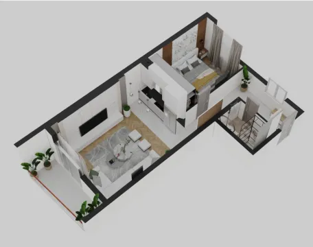 Sale, two bedroom apartment, 40m², Bečići, Budva - image 7