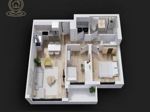 Sale, three bedroom apartment, 59m², Telep, Novi Sad Sve Podlokacije