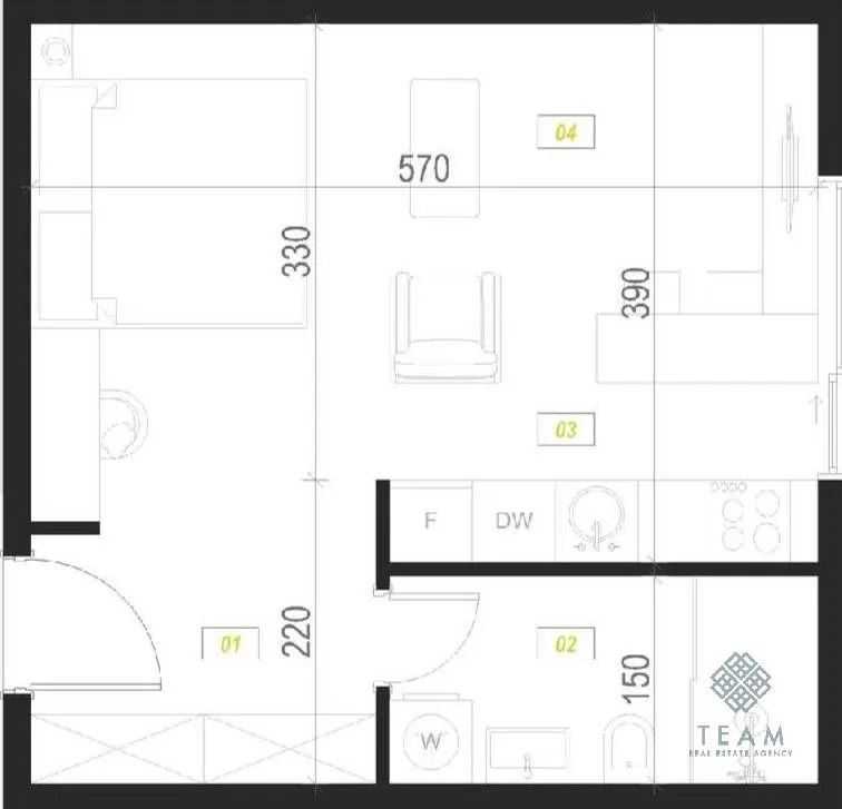 Sale, studio apartment, 28m², Podkošljun, Budva
