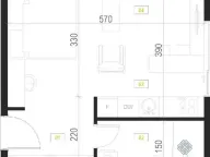 Sale, studio apartment, 28m², Podkošljun, Budva - image 6