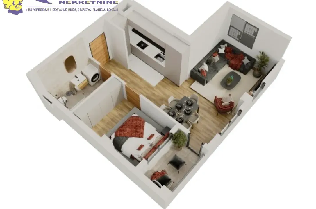 Prodaja, jednosoban stan, 45m², Salajka, Novi Sad Sve Podlokacije