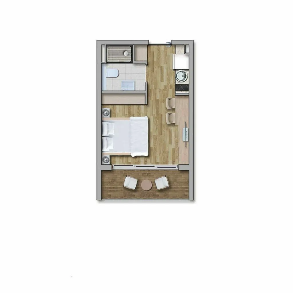 Prodaja, stan, 26m², Kavač, Kotor