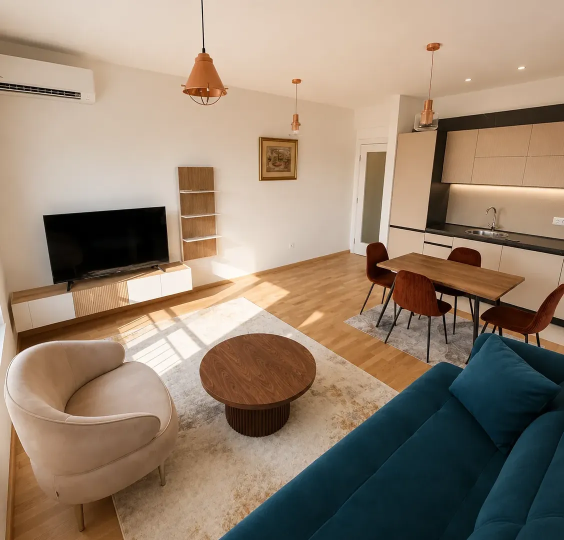 Rent, two bedroom apartment, 65m², Stari Aerodrom, Podgorica