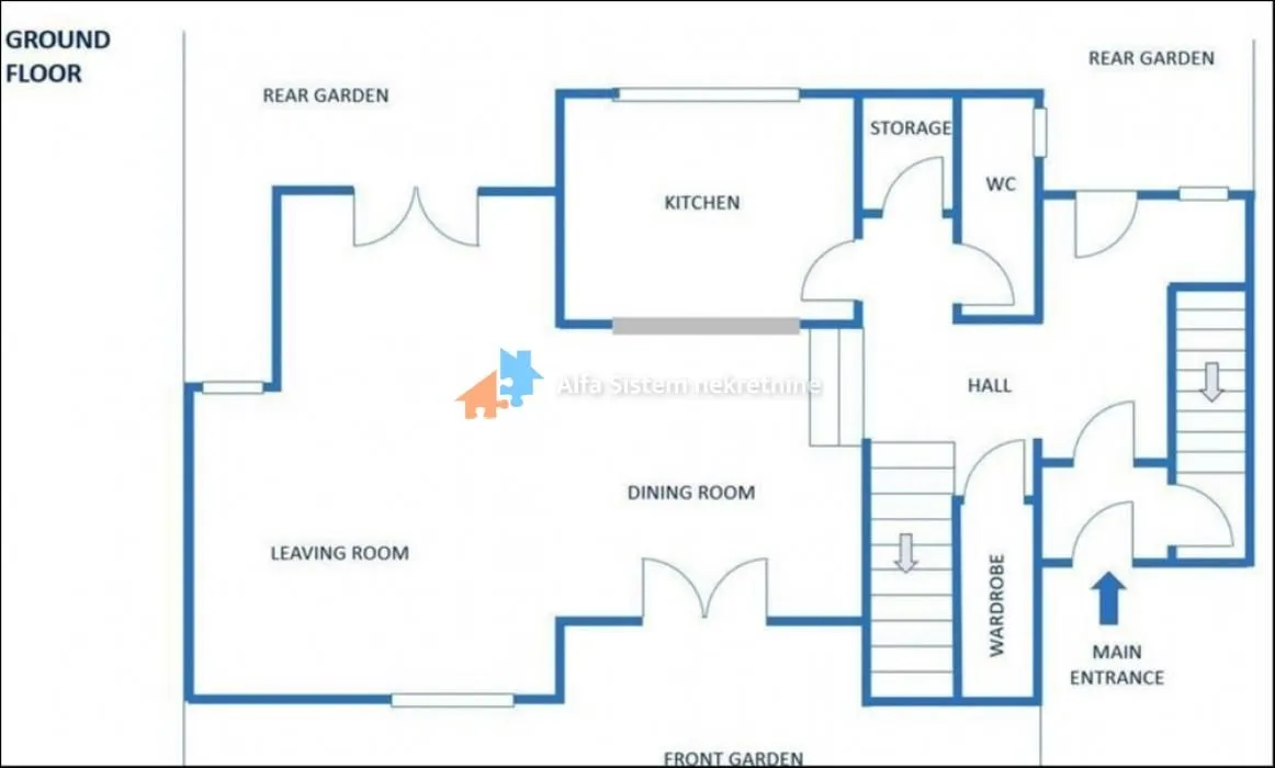Rent, house, 320m², Savski Venac, Beograd