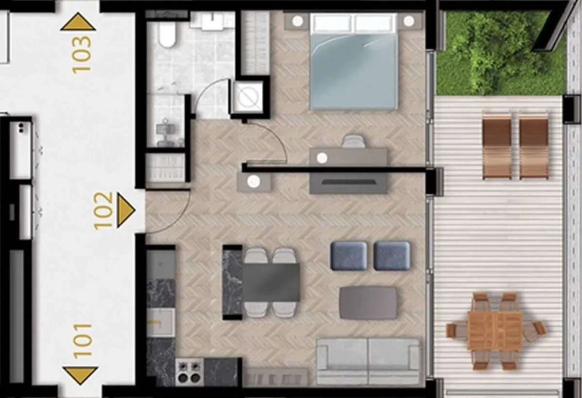 Prodaja, jednosoban stan, 65m², Tivat, Crna Gora