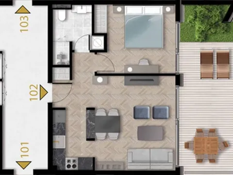 Prodaja, jednosoban stan, 65m², Tivat, Crna Gora