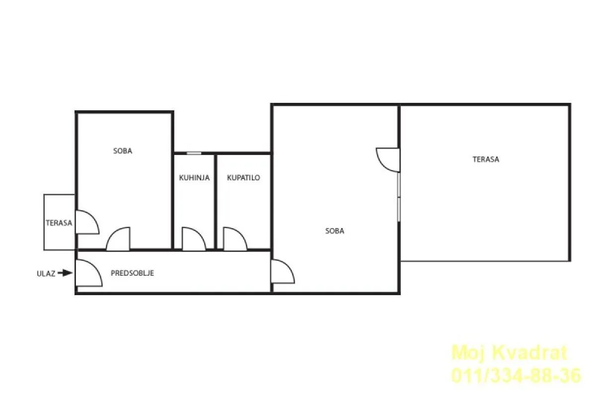 Izdavanje, dvosoban stan, 53m², Obilićev Venac, Beograd