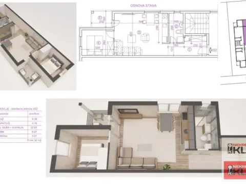 Prodaja, dvosoban stan, 44m², Adice, Novi Sad Sve Podlokacije - image 2