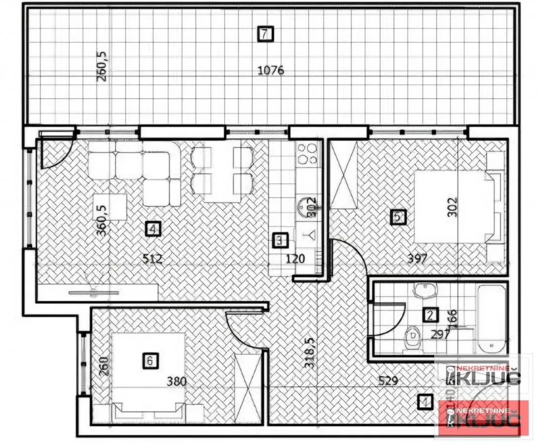 Sale, three bedroom apartment, 88m², Adice, Novi Sad Sve Podlokacije