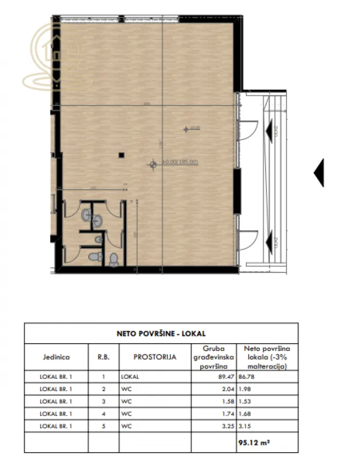 Sale, office space, 95m², Centar, Kragujevac