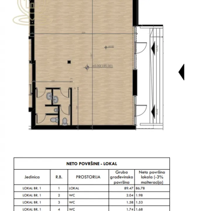 Sale, office space, 95m², Centar, Kragujevac