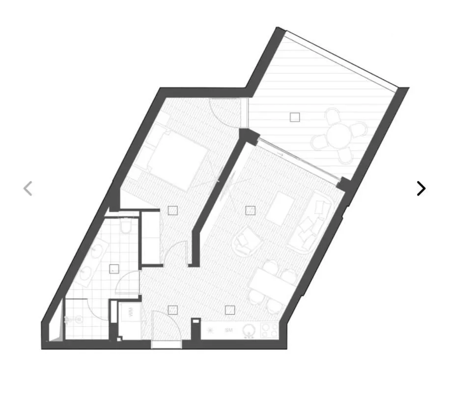 Sale, one bedroom apartment, 58m², Bečići, Budva