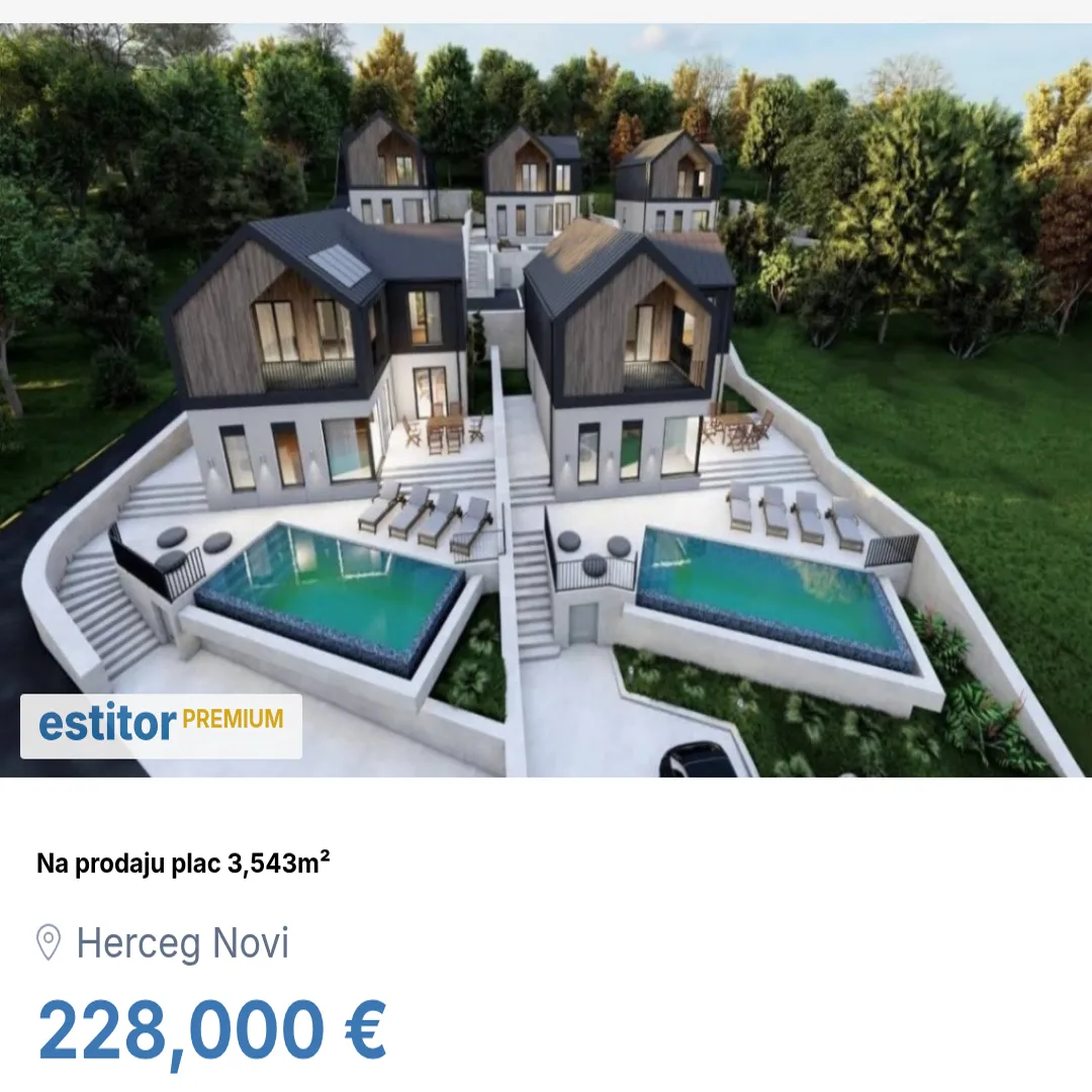 Sale, land lot, 3543m², Herceg Novi, Crna Gora