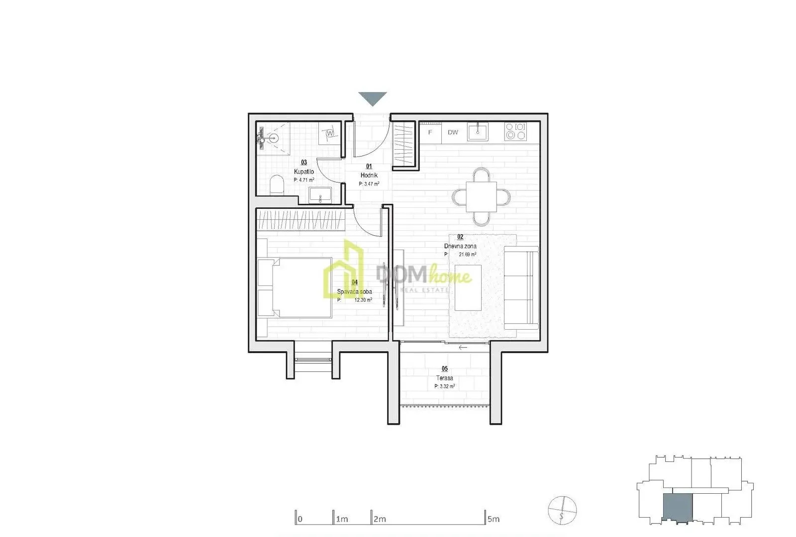 Prodaja, jednosoban stan, 45m², Kolašin, Crna Gora