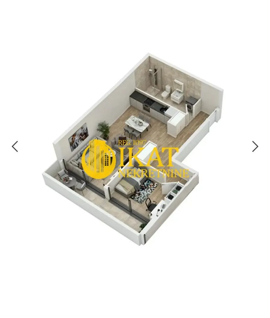 Sale, two bedroom apartment, 52m², Lekino Brdo, Voždovac Sve Podlokacije