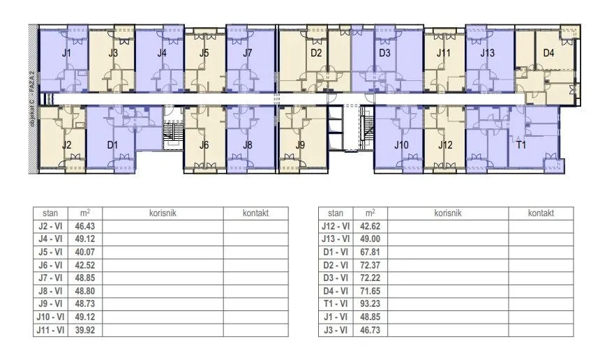 Rent, one bedroom apartment, 49m², Central Point, Podgorica