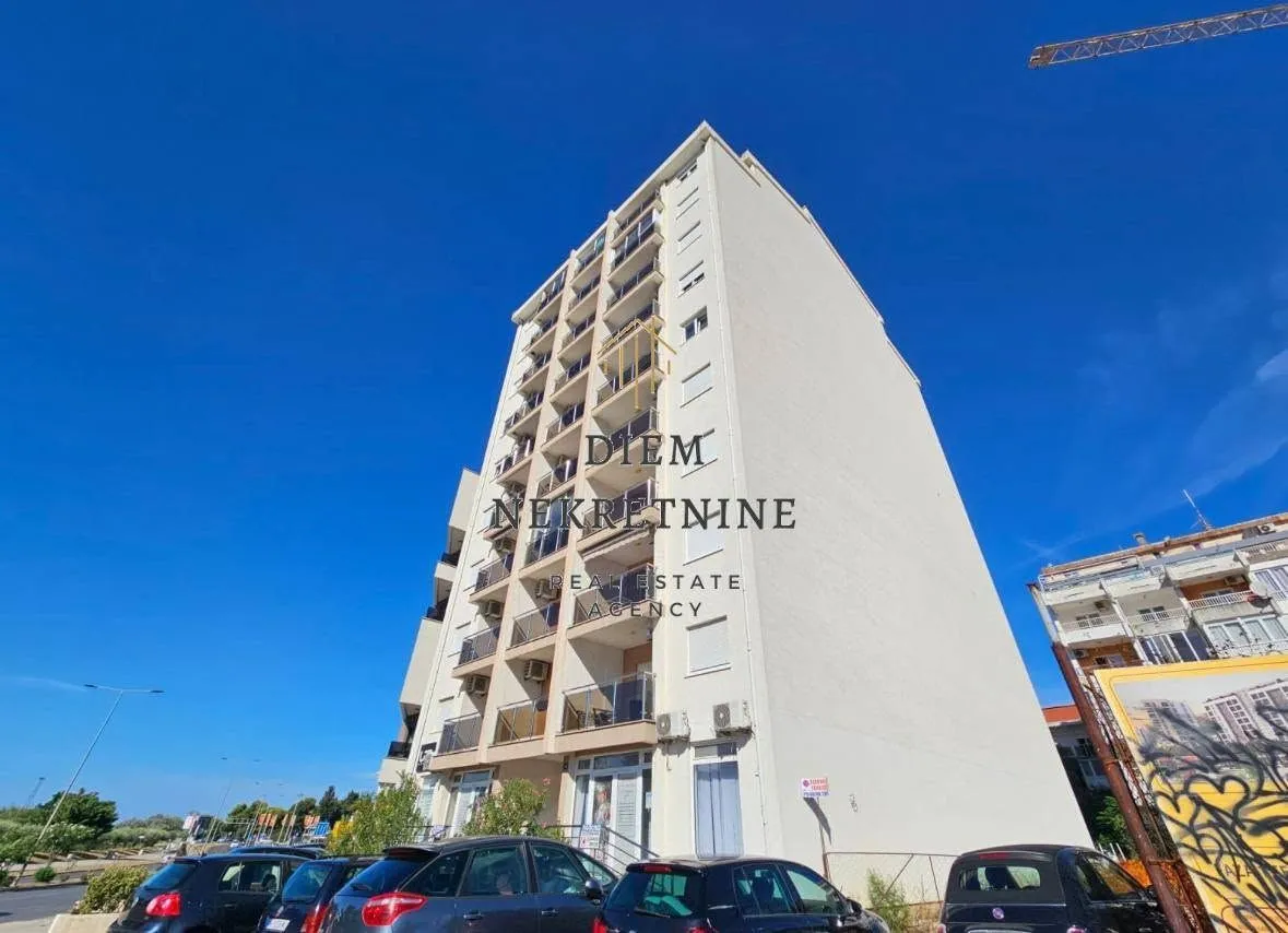Exterior view of the residential building.