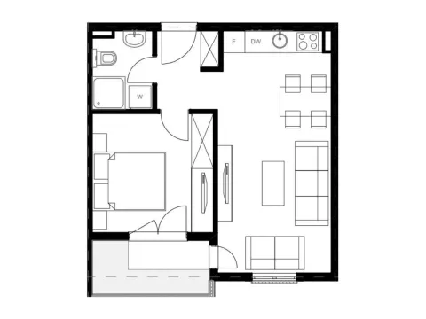 Sale, one bedroom apartment, 40m², Ivanovići, Budva - image 2