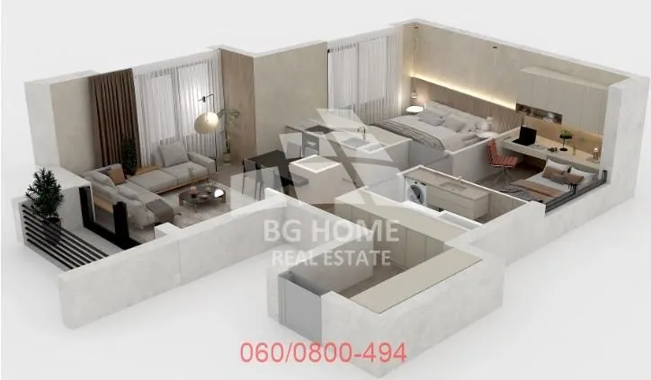 Sale, two bedroom apartment, 66m², Slavujev Venac, Zvezdara Sve Podlokacije