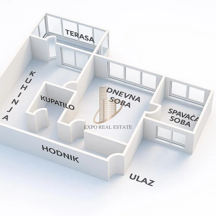 Prodaja, dvosoban stan, 56m², Novi Beograd Blok 25, Novi Beograd Sve Podlokacije