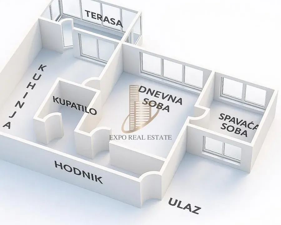 Prodaja, dvosoban stan, 56m², Novi Beograd Blok 25, Novi Beograd Sve Podlokacije