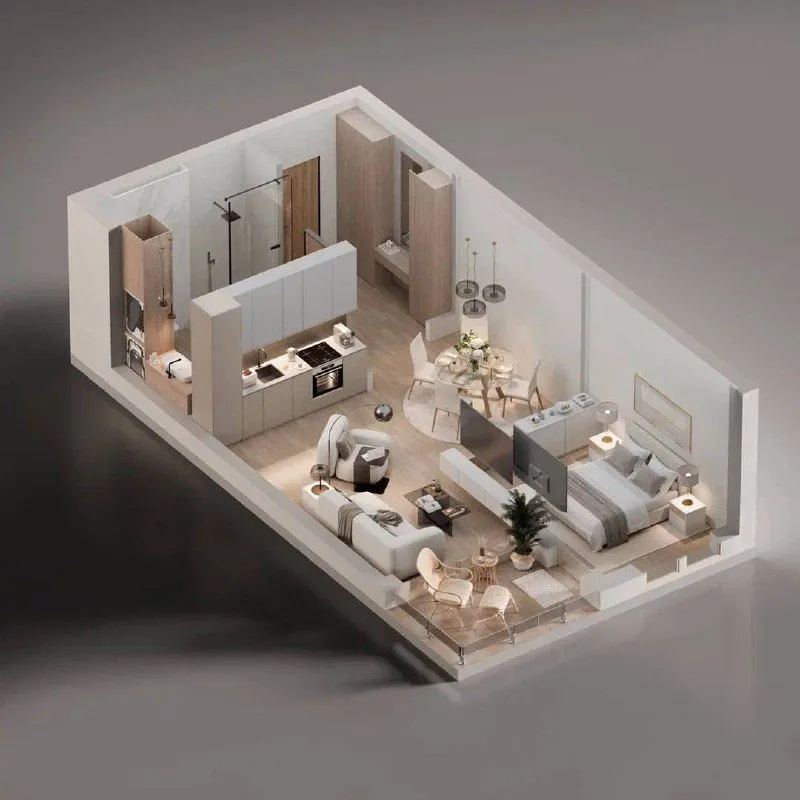 Sale, one bedroom apartment, 52m², Bečići, Budva