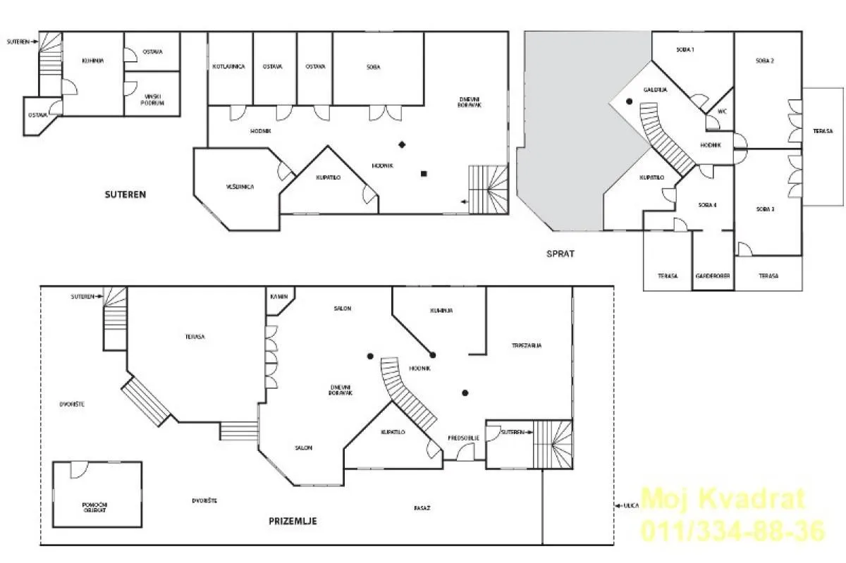 Sale, house, 765m², Zemun Sve Podlokacije, Beograd