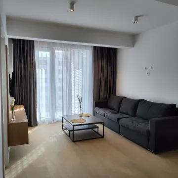 Dnevna soba sa garniturom, stočićem i velikim prozorom. - image 13