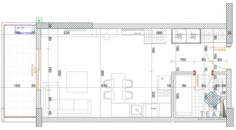 Sale, studio apartment, 36m², Bjeliši, Bar