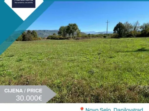 Prodaja,  zemljište, 1000m2, Novo Selo, Danilovgrad