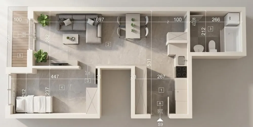 Prodaja, jednosoban stan, 48m², Cvetkova Pijaca, Zvezdara Sve Podlokacije