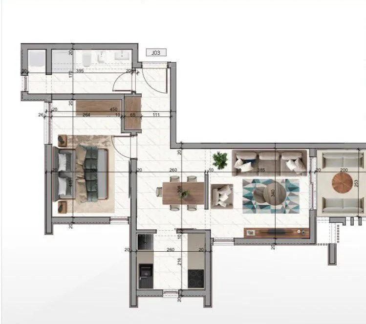 Sale, one bedroom apartment, 55m², Šušanj, Bar