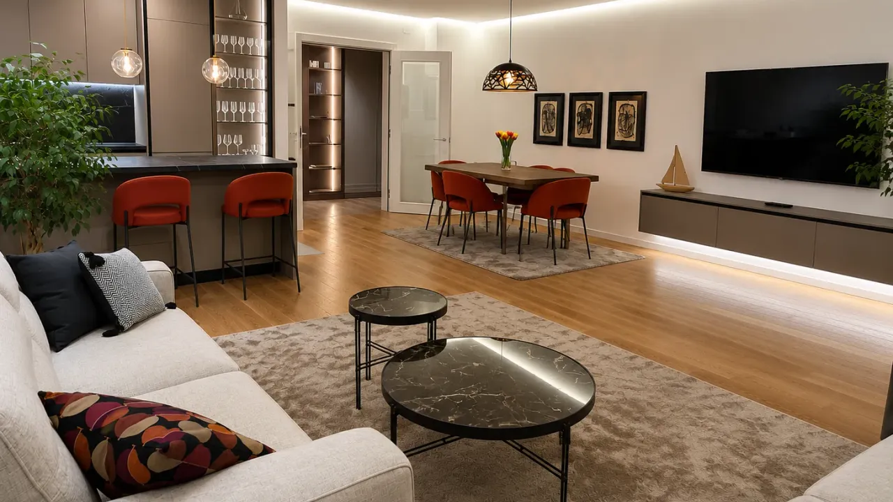 Rent, two bedroom apartment, 108m², Central Point, Podgorica