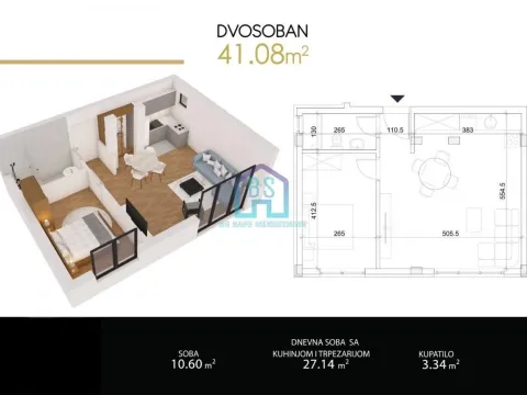 Sale, one bedroom apartment, 41m², Alibegovac, Petrovaradin - image 4