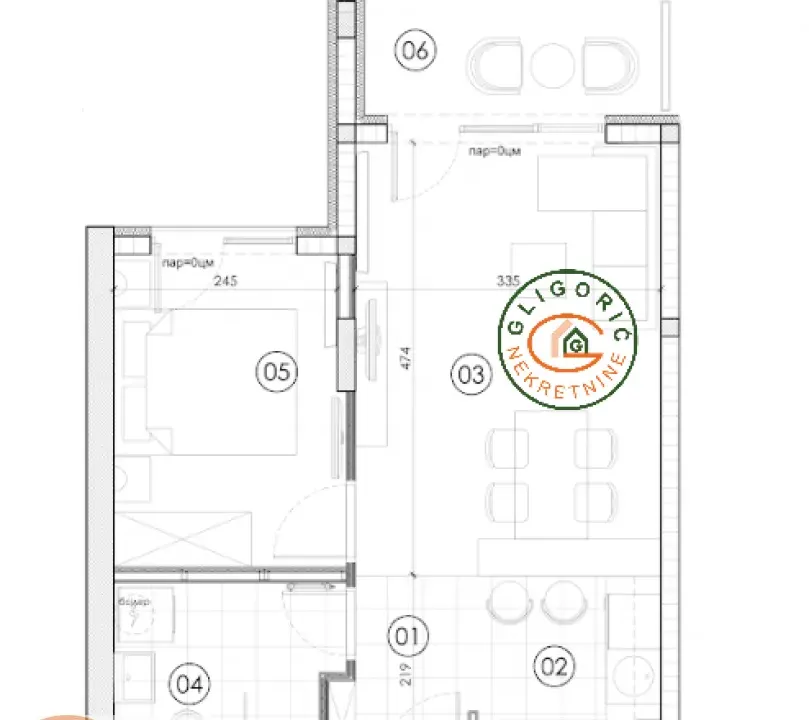 Prodaja, dvosoban stan, 40m², Surčin, Beograd