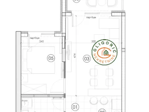 Sale, two bedroom apartment, 40m², Surčin, Beograd